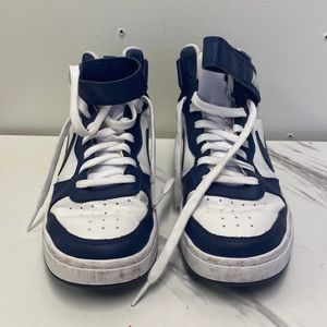 6Y Nike court vision mids navy